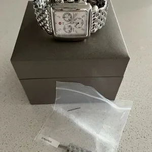 Michele | Accessories | Michele Deco Diamond Chronograph  display picture 1